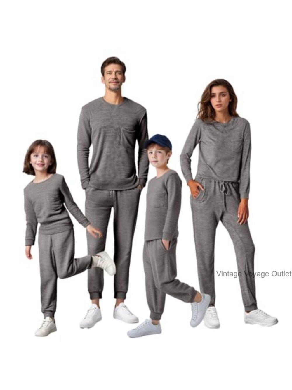 Soft Long Sleeve Lounge Set with Pockets